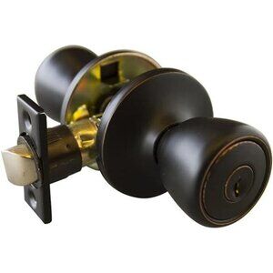 Design House 728709 Terrace 6-Way Universal Latch Entry Door Knob Oil Rubbed